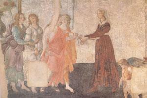 Sandro Botticelli A Young Woman Receives Gifts from Venus and the Three Graces (mk05) oil painting image